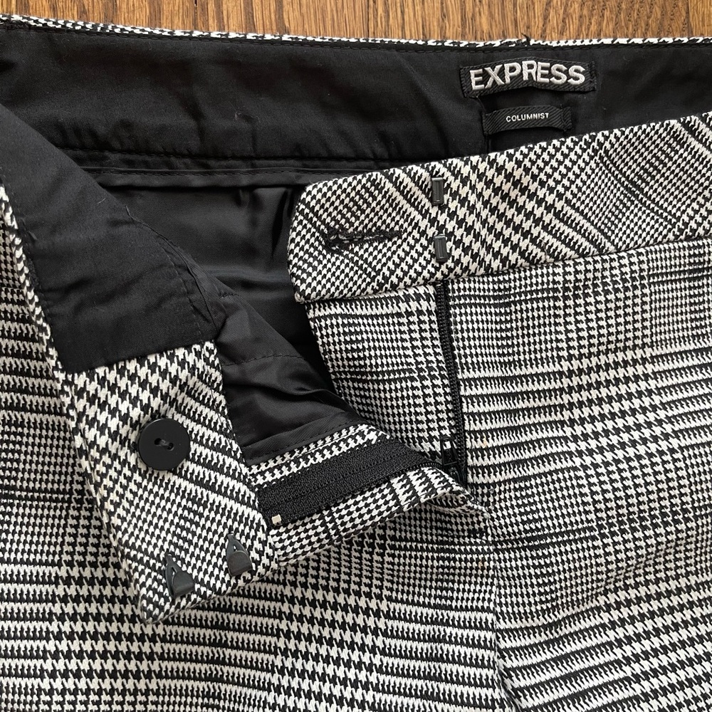 Express Dress Pants 6R Lot Of 3 Editor Columnist Houndstooth Career Office Pants - Picture 13 of 16